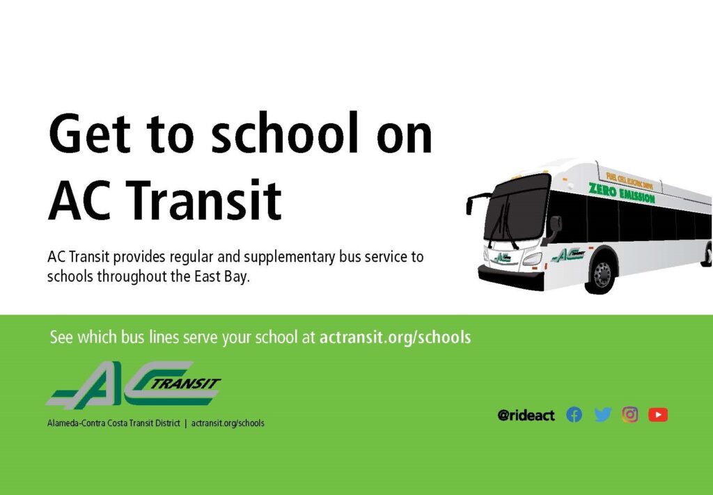 AC Transit Bus Service to Middle & High Schools - American