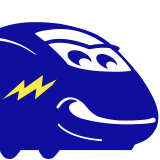bringhurst logo - train with smiling face