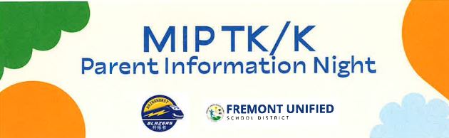 MIP TK/K Parent Information Night