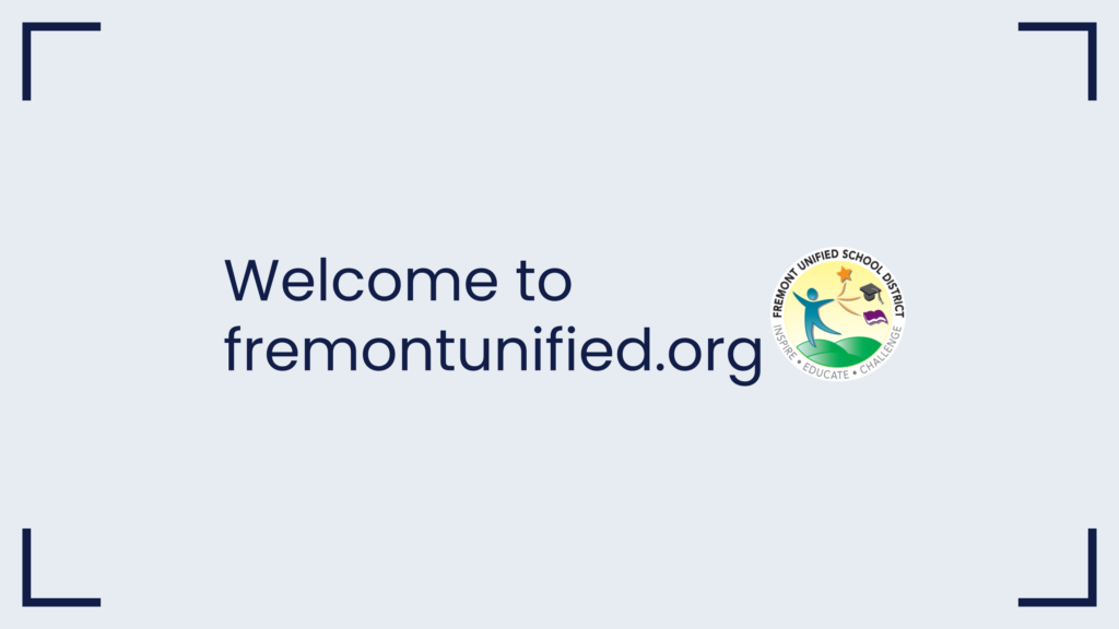 Welcome to fremontunified.org with FUSD logo