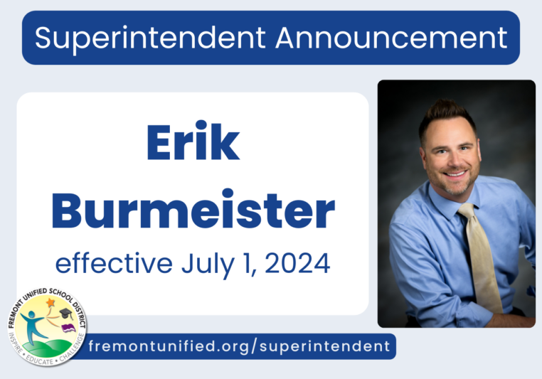 Erik Burmeister appointed superintendent