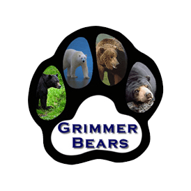 grimmer logo - bear paw print with bear photos