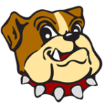 hirsch logo - smiling bulldog with collar