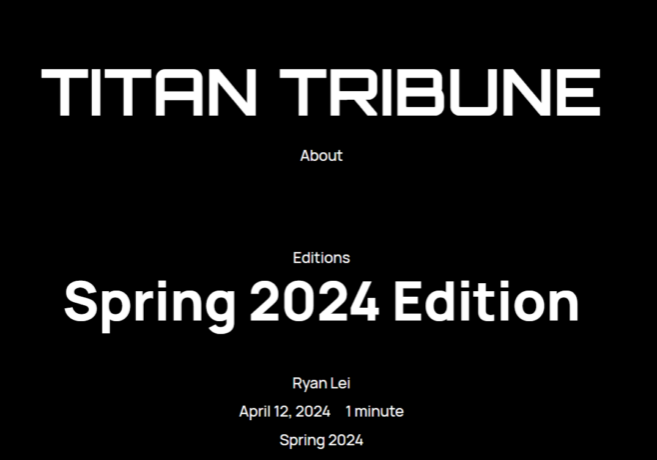 Titan Tribune Home Page Image
