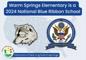 warm springs named a blue ribbon school