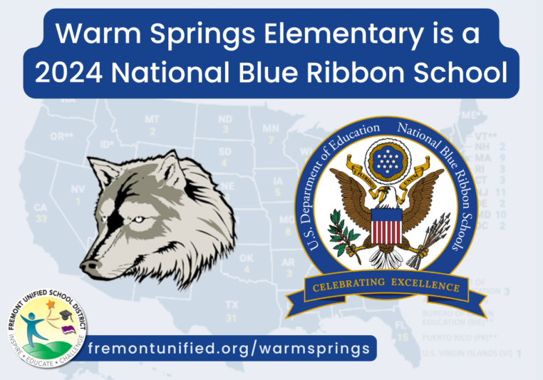 warm springs named a blue ribbon school