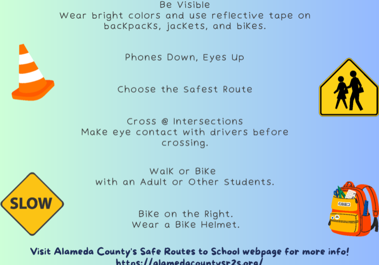 Back to School Safety Tips flyer