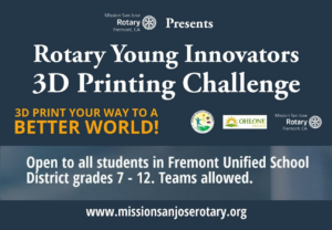 Rotary Young Innovators 3D Printing Challenge