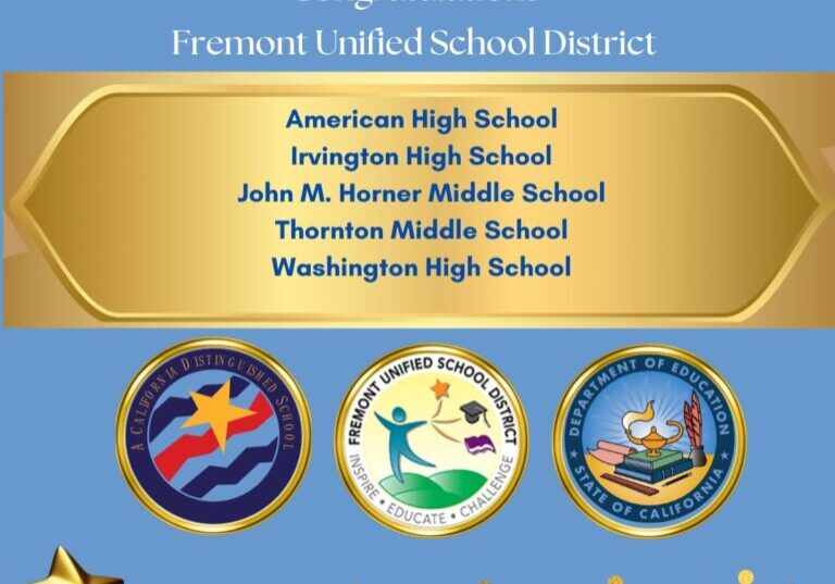 Congratulations Fremont Unified School District