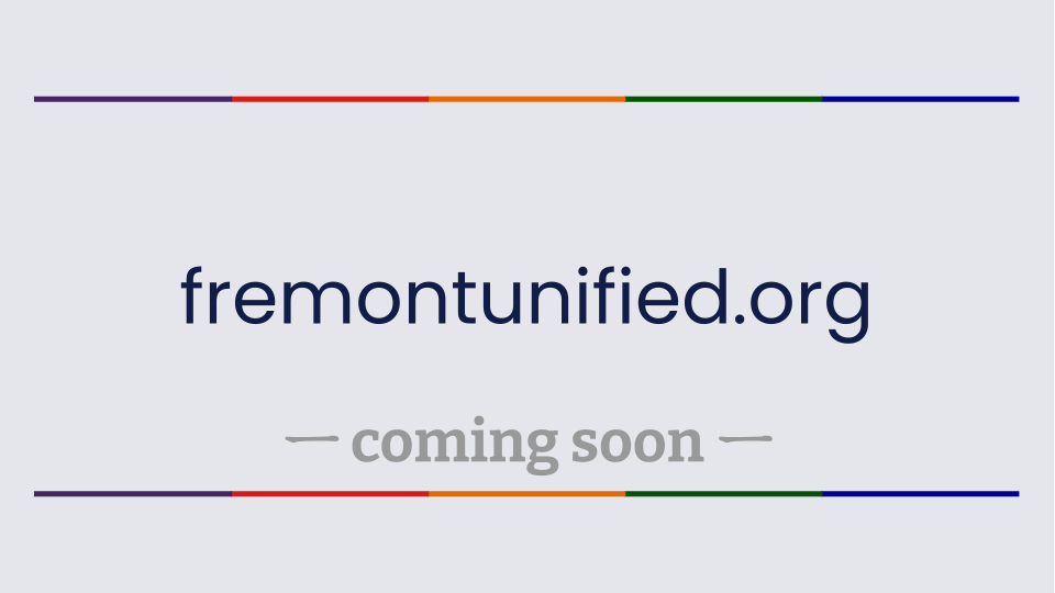 coming soon fremontunified.org