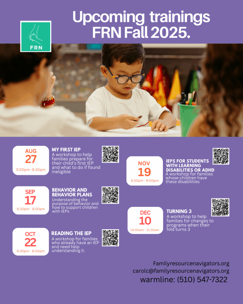 Upcoming Trainings FRN Fall