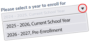 Select school year
