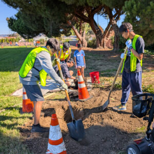 Azaveda kids planting trees
