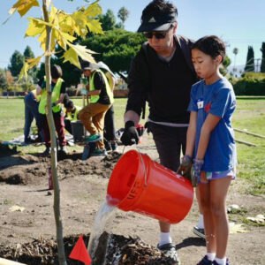 Azaveda kids planting trees