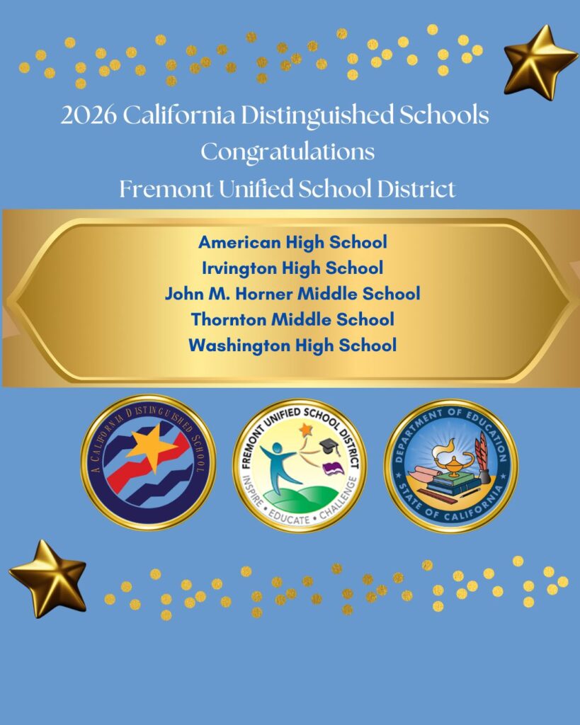 Congratulations Fremont Unified School District